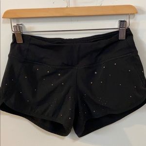 RARE lululemon Speed Shorts - Gold Stars